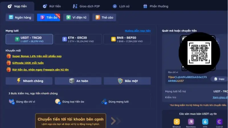 Hướng Dẫn Nạp Tiền Bayclub Chi Tiết Cho Người Mới